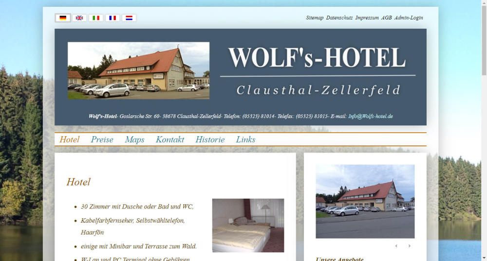 Wolfs Hotel in Clausthal-Zellerfeld